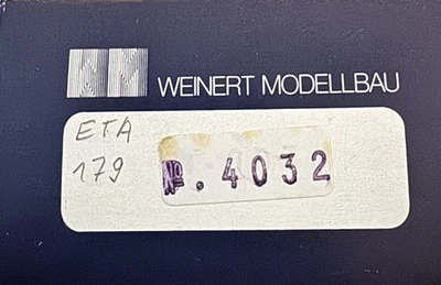 C04 Weinert H0 Bausatz 4032 Triebwagen ETA 179 DB DRG mit Mabuchi-Motor OVP TOP - Bild 1 von 4