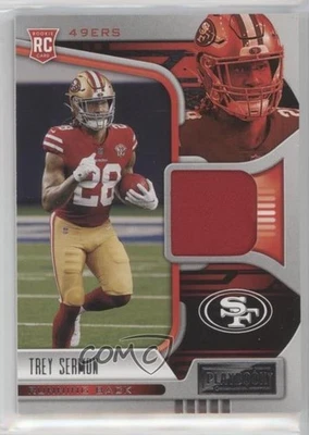 2021 Panini Playbook Rookie Materials Trey Sermon #RMA-TSE RC - Image 1 of 2