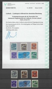 Dt. Besetzung "Laibach - Wohltätigkeitsausgabe Winterhilfe 1944 Mi.Nr 39-44" - Bild 1 von 3