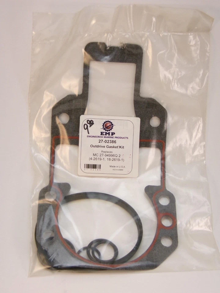 EMP Outdrive Gasket Kit PN 27-02386 (1983 AND LATER MERCURY TRANSOMS) - Image 1 of 1