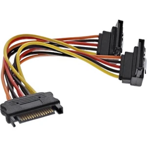 ITS 0,30 METRI Cavo di aliment. a Y, da 1x 5,25� M a 2x SATA F, ang., con ling. - Foto 1 di 1