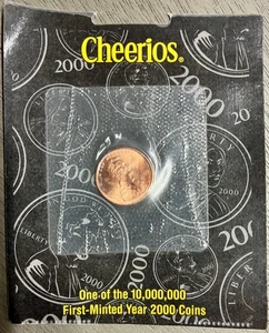 Centavo conmemorativo Cheerios Lincoln 2000, embalaje original - Imagen 1 de 3