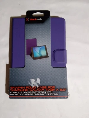 Funda tipo folio a presión Blackweb para Samsung Galaxy Tab 8.0, BWA18TA0007 púrpura  Foto 1 de 4