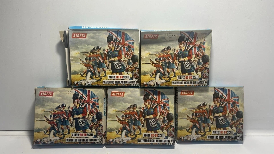 5x Airfix HO/OO Highland Infantry Waterloo - Mixto pintado/roto - S35 *18 Foto 1 de 4