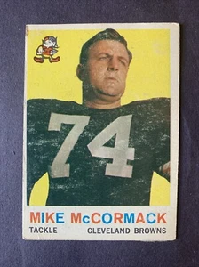 Mike McCormack 1959 Football Topps #74 VG Vintage - Bild 1 von 2