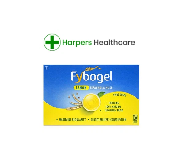 Fybogel Lemon Ispaghula Husk Fibre Drink 120 Sachets - RELIEVES CONSTIPATION