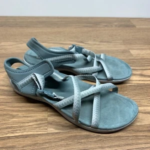 Merrell Sandals Women Size 8 Trooper District Muri Lattice Strappy Blue Gray - Picture 1 of 8