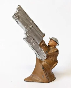 Vintage BARCLAY MANOIL Toy Soldier #789 Anti-Aircraft Gunner Cast Figure, NICE! - Picture 1 of 3