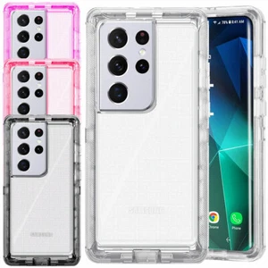 For Samsung Galaxy S21 Ultra/S21 Plus/S21 5G Case Heavy Duty Crystal Clear Cover - Picture 1 of 24