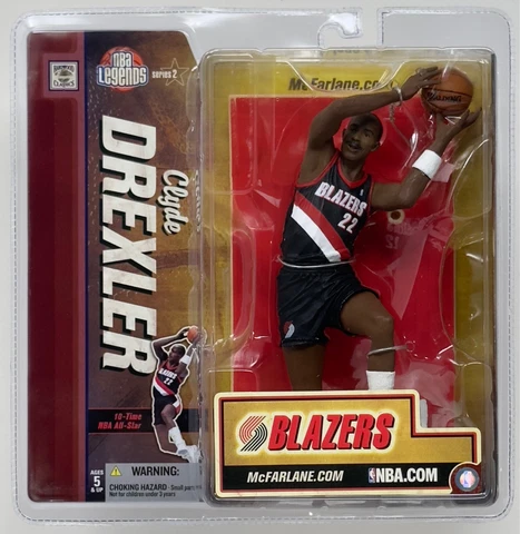 2006 MCFARLANE NBA LEGENDS SERIES 2 CLYDE DREXLER PORTLAND TRAILBLAZERS MOC Cover