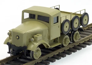 HO Gauge World Craft WW2 Japanese Army Type 100 Rail Truck Kit H0/J Traction Car - Picture 1 of 12