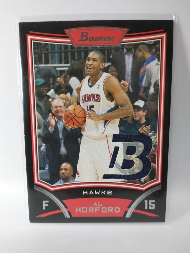 🏀Al Horford 2008-09 Bowman Game Used Jersey Relic Patch #BRAH Celtics - Image 1 of 4