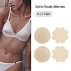 1/5 Pairs Satin Breast Nipple Covers Self Adhesive Disposable Sticker PPT