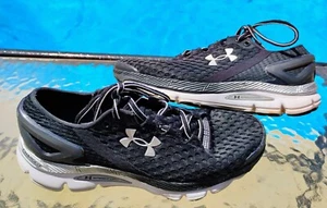 UNDER ARMOUR SpeedForm Gemini 2  Black Running Shoes  Size 7 - Picture 1 of 7