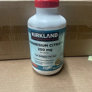 Kirkland Signature Magnesium Citrate 250mg, 270 Softgels 2027 - Picture 1 of 2