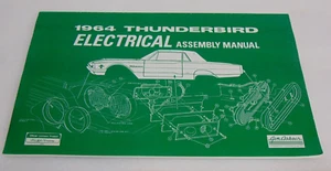 Thunderbird 1964 montaje eléctrico diagramas de cableado manual 64 Ford T Bird TBird - Imagen 1 de 10