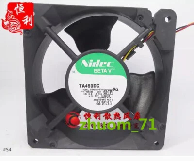 1PC NIDEC TA450DC B34262-57A 12038 12V 0.8A 12CM Server fan - Image 1 of 2