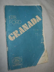 1978 Ford Granada Owner's Guide (1977, Paperback, Illustrated, second printing   - Bild 1 von 8