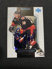 2000-01 Upper Deck Ovation #9 Oleg Saprykin Autograph Calgary Flames Auto