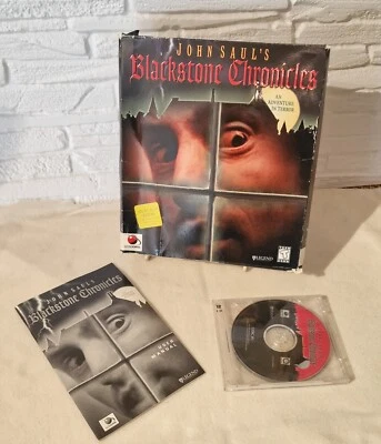 John Saul's Blackstone Chronicles (PC, 1998) - Complete Original Big Box - Rare - Image 1 of 4