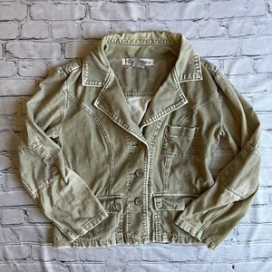 Z.  Cavaricci Corduroy Jacket Neutral Beige Medium Bohemian VTG Y2K Festival Tan - Picture 1 of 9