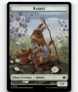 Lámina - MTG Rabbit Splash Lasher Ficha de Doble Cara - Bloomburrow - Imagen 1 de 2