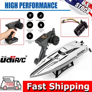 UDI RC Boat Racing Boat Brushless High Speed Electronic Remote Control Boat Gift - Picture 1 of 12