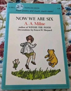 Now We Are Six by Milne Pooh Poetry Vintage 1976 Dell Yearling Paperback Book - Imagen 1 de 3