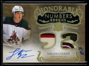 2023 UPPER DECK THE CUP LOGAN COOLEY HONORABLE NUMBERS ROOKIE 4CLR PATCH AUTO/92 - Bild 1 von 2