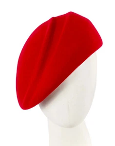 Unique red felt hat by Max Alexander RRP $159.95 100% Australian Owned Seller - Picture 1 of 7