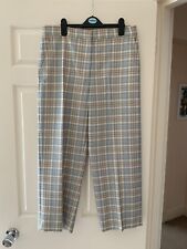 cos ladies straight-leg checked trousers, size 40, used
