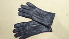 Genuine Leather  Womens Gloves Size 7.5 Black Winter Ladies