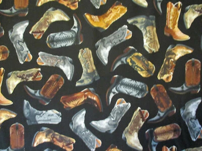 BOTAS VAQUERAS BOTA SUROESTE TELA ALGODÓN NEGRO FQ Foto 1 de 4