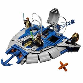 Lego Star Wars Gungan Sub (9499) Vintage Set Assembled Toy Ship + Figures Nice
