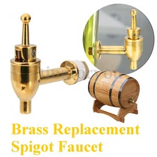 Brass Replacement Spigot Faucet for Wine Barrel Beverage Drink Dispenser 