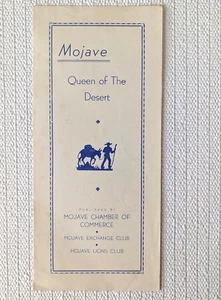 Vintage 1950s Mojave California Travel Brochure “Queen of the Desert” - Picture 1 of 2
