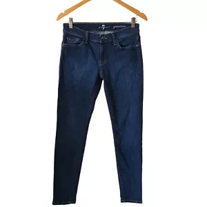 7 For All Mankind 7FAM US Size 28 Gwenevere Mid-Rise Skinny Jeans Dark Wash - Picture 1 of 10