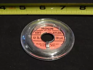 Marathon Bait Co. Wausau Wisconsin Vintage Houn 12 lb. 10 yd. Soft Nylon Leader - Picture 1 of 4