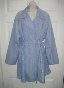 Dennis Basso Women's 3X Jacket Light Blue Crochet Lace Collar & Panels NWT - Picture 1 of 14