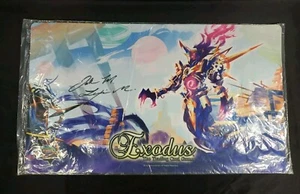Exodus The Trading Card Game Playmat Existence Games signiert Jake Lexi Medina - Bild 1 von 5