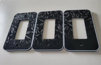 Placas de parede personalizadas impressas em 3D – Tomada texturizada e tampa de interruptor de luz - Imagem 1 de 4