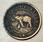 1937 Liberia 1/2 Cent Elephant