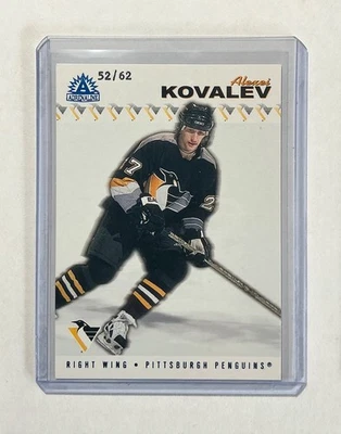 2001-02 Pacific Adrenaline #153 Alexei Alex Kovalev Penguins Ice Blue SP #52/62! Foto 1 de 3