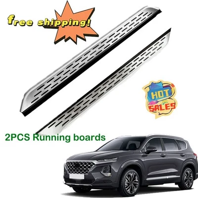 Se adapta a Hyundai Santa Fe Sport 2013-2018 estribo lateral puerta barra Nerf estribo Foto 1 de 4