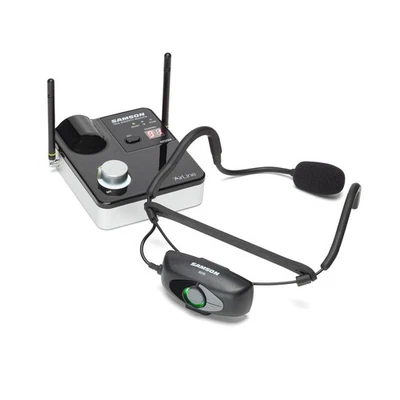 Samson Airline 99m AH9 Wireless Fitness Microphone w/QE Headset - D 542-566MHz - Image 1 of 4