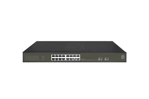 LEVELONE Switch GES-2118P - HILBERT 18-PORTE GIGABIT SMART LITE POE 802.3at/af 2 - Foto 1 di 5
