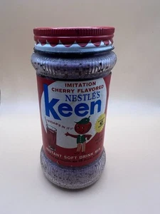 RARE Vintage Full Nestle’s Keen Imitation Cherry Flavored 12 Oz soft drink mix - Picture 1 of 6