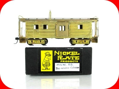 HO Scale BRASS ***MILWAUKEE ROAD*** Bay Window Caboose --- Nickel Plate Products - Image 1 of 4