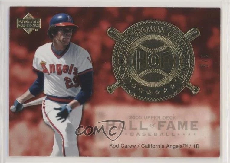 2005 Upper Deck Hall of Fame Cooperstown Calling Gold /5 Rod Carew #CO-RC2 HOF - Image 1 of 2
