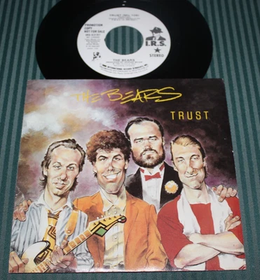 THE BEARS w/Adrian Belew - Trust  (1987 WLP Promo 7" 45 + PS)  NM Vinyl Foto 1 de 3